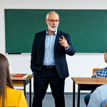 **

"A professional psychology professor in a modest outfit, engaging with students in a modern university classroom. They are discussing case studies and intervention programs. Fully clothed, appropriate attire, safe for work, perfect anatomy, natural proportions, professional, family-friendly educational setting, well-formed hands, proper finger count."

**