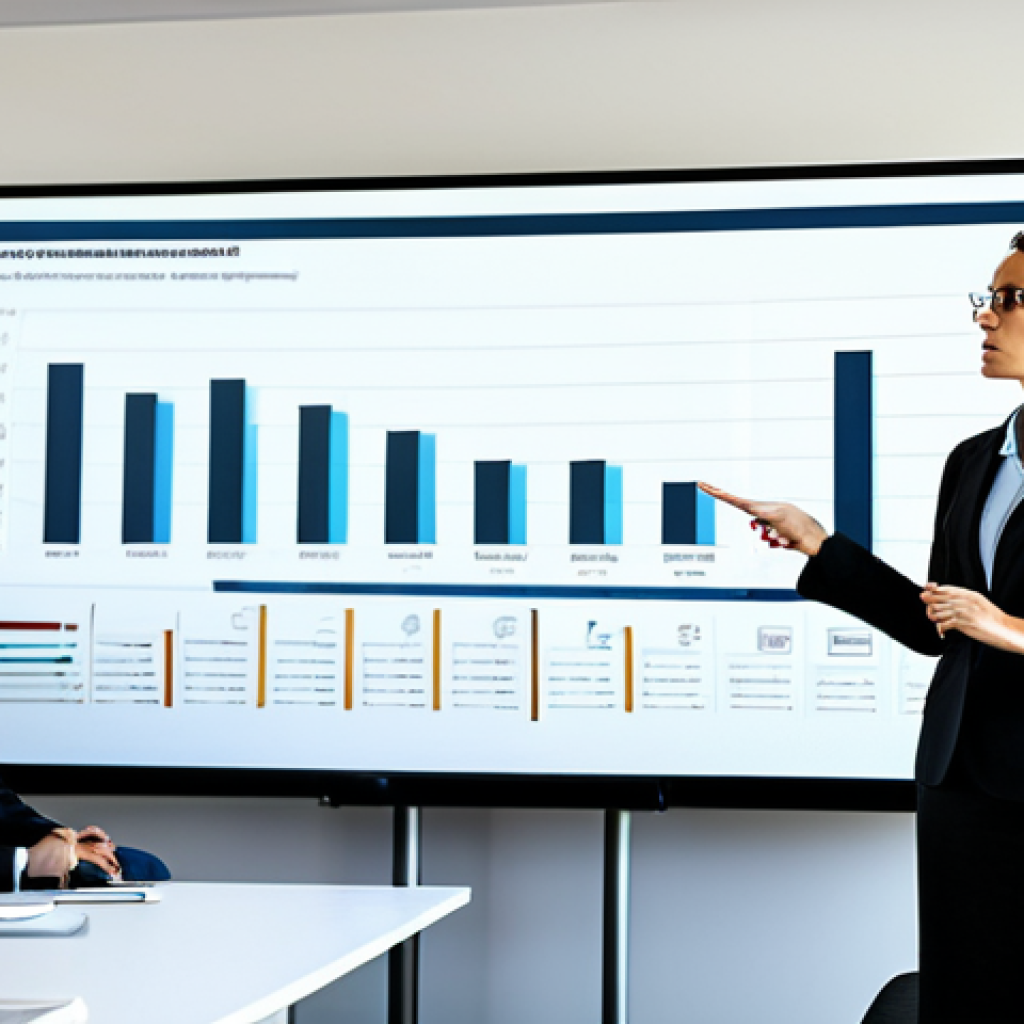 Data Visualization**

A female psychologist, professional attire, fully clothed, giving a presentation on anxiety research. She is pointing to a clear and concise bar graph displaying data trends. Modern conference room setting with diverse audience. Perfect anatomy, natural proportions, appropriate content, safe for work, high quality, professional photography.

**
