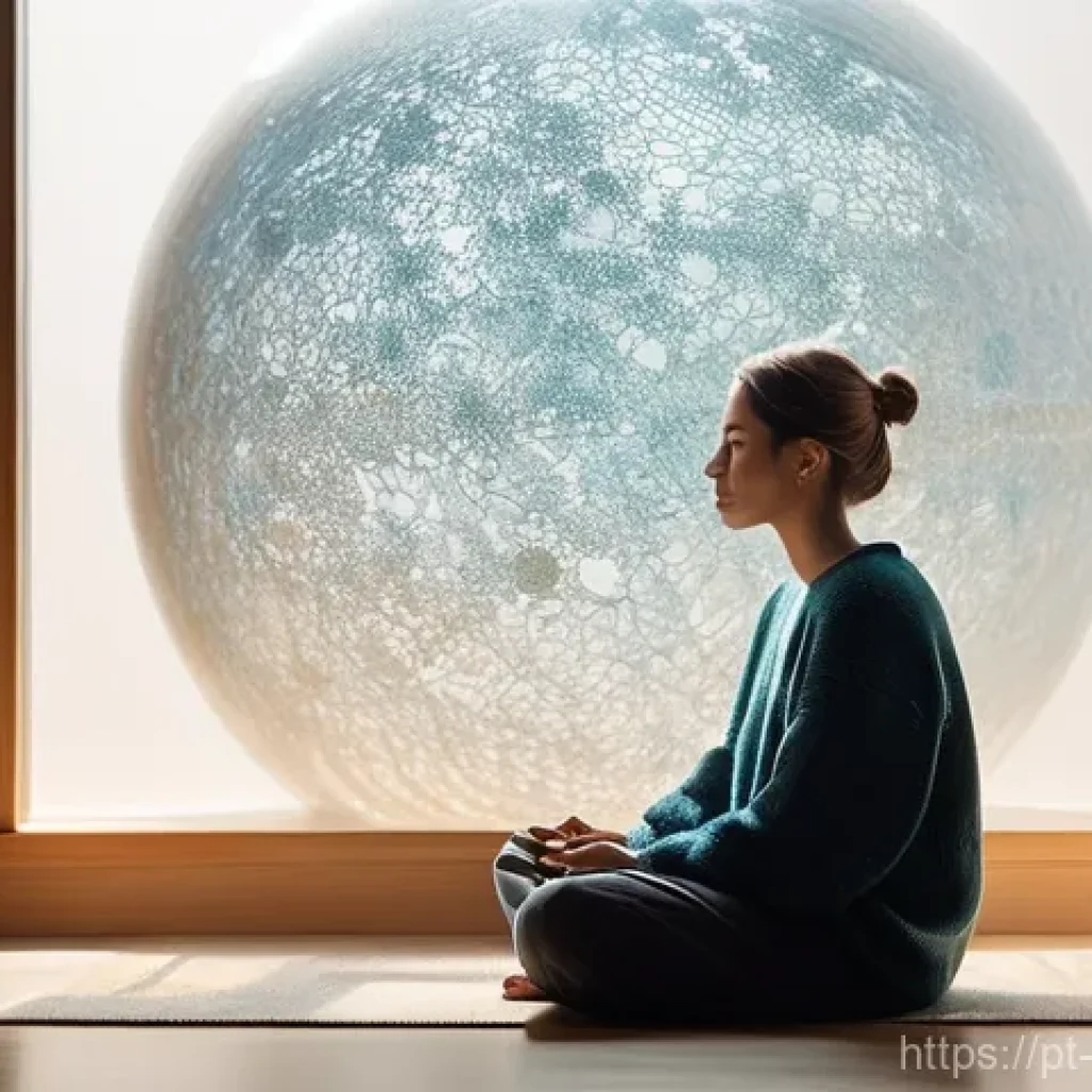심리학적 평가와 진단 - **Prompt 1: The Journey Within**
A person, appearing thoughtful and serene, is sitting in a sun-...